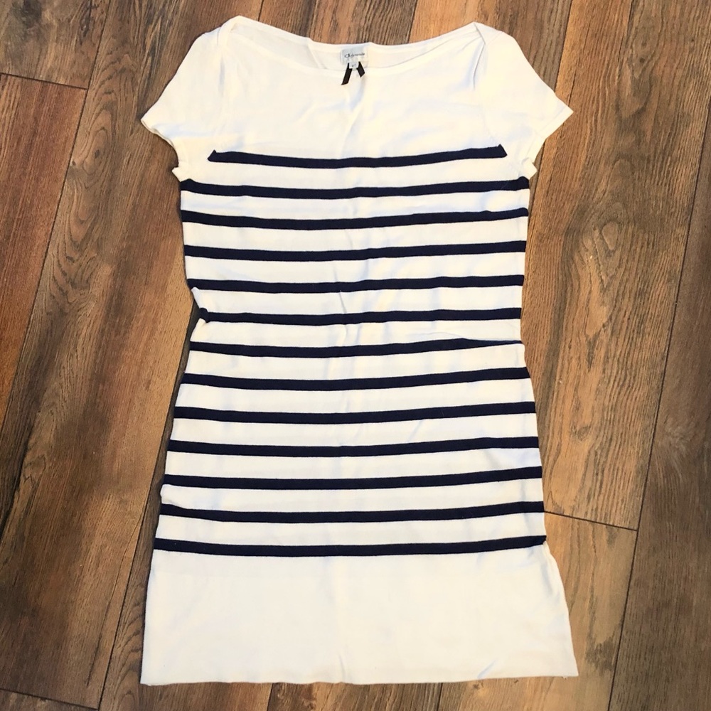 Dynamite Summer Knit Striped Dress L